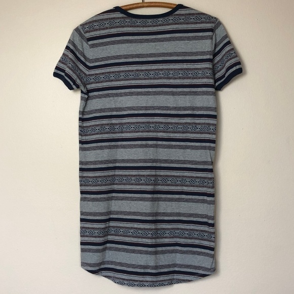 VANS "Too Fast" Stripe Pocket Tee Dress XS EUC - Picture 4 of 8